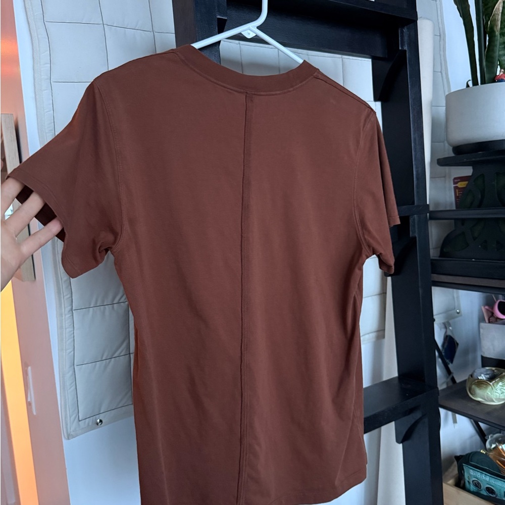 Lululemon All Yours Short Sleeve Crew Neck Tee in Brown - Picture 2 of 3